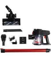 CLEANmaxx Akku-Zyklonstaubsauger 2in1 22,2V 120W Hand- & Bodenstaubsauger HEPA LED **B-Ware – geprüft & funktionell einwandfrei** Stielstaubsauger Schwarz/Rot