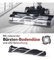 CLEANmaxx Akku-Zyklonstaubsauger 2in1 22,2V 120W Hand- & Bodenstaubsauger HEPA LED **B-Ware – geprüft & funktionell einwandfrei** Stielstaubsauger Schwarz/Rot