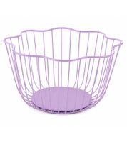 Kitease Fruit Basket – Sturdy Metal, Open Wire Design (25.5 x 15 cm) **B-Stock – Inspected & Fully Functional** – Purple