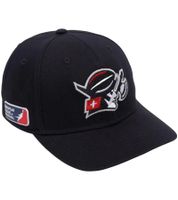 European League of Football Helvetic Guards Unisex Trucker Cap (Snapback with Mesh) – Black/Red or Black/White
