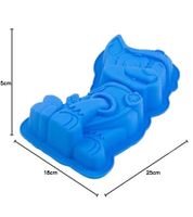 nickelodeon PAW PATROL Silikon-Backform zum Backen und Frosten Chase 100% Platinum Silikon **B-Ware – geprüft & funktionell einwandfrei** Blau