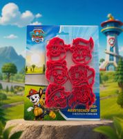 6-Piece Nickelodeon PAW PATROL Cookie Cutter Set **B-Stock – inspected & fully functional** Red cutters