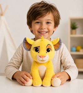 Disney Der König der Löwen Simba Plüschfigur 25cm Kuscheltier Plüschspielzeug **B-Ware – geprüft & funktionell einwandfrei** Gelb