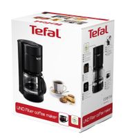 Caffettiera a filtro Tefal UNO da 1,1 litri **Articolo di seconda scelta - Testato e perfettamente funzionante** Nero