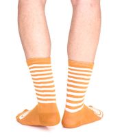 2 Paar TASTIQ Damen-Socken Kinder-Socken Baumwoll-Socken mit Latte Macchiato-Print Weihnachts-Geschenk für Kaffee-Liebhaber lange Strümpfe in stylischer Kaffeebecher-Geschenkbox Braun/Schwarz