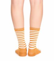 2 Paar TASTIQ Damen-Socken Kinder-Socken Baumwoll-Socken mit Latte Macchiato-Print Weihnachts-Geschenk für Kaffee-Liebhaber lange Strümpfe in stylischer Kaffeebecher-Geschenkbox Braun/Schwarz
