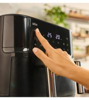 Friteuse à air chaud Braun TwinCook 3 TD3030 à double cuve 8 L 2850 W 8 programmes **Produit de seconde main – Testé et entièrement fonctionnel** Noir