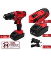 Cordless 20V Drill/Driver, 2-Speed, LED – WITHOUT Battery & Charger **B-Grade – Tested & Fully Functional** 9089086 Red/Black