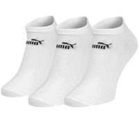 3 Paar PUMA Unisex Baumwoll-Socken schlichte Sneaker-Socken Kurz-Socken Baumwoll-Socken Strümpfe 701235357 002 Weiß