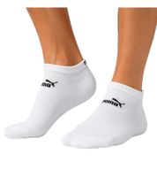 3 Paar PUMA Unisex Baumwoll-Socken schlichte Sneaker-Socken Kurz-Socken Baumwoll-Socken Strümpfe 701235357 002 Weiß