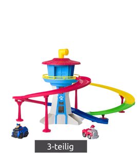 Juego Torre de Carreras y Rescate de la Patrulla Canina de Nickelodeon con 2 Mini Vehículos de Juguete **Producto de segunda mano - Probado y en perfecto funcionamiento** Multicolor