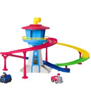 Juego Torre de Carreras y Rescate de la Patrulla Canina de Nickelodeon con 2 Mini Vehículos de Juguete **Producto de segunda mano - Probado y en perfecto funcionamiento** Multicolor