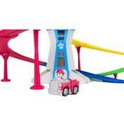 Juego Torre de Carreras y Rescate de la Patrulla Canina de Nickelodeon con 2 Mini Vehículos de Juguete **Producto de segunda mano - Probado y en perfecto funcionamiento** Multicolor