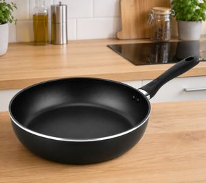 Sitram Aluminiumpfanne Ø 28 cm Antihaft-Beschichtung ohne Glasdeckel **B-Ware – geprüft & funktionell einwandfrei** in Schwarz