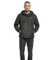 Build your Brand Men's Summer Windbreaker / Water-Repellent Hoodie Jacket B3162 in Olive Green or Black