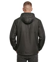 Build your Brand Men's Summer Windbreaker / Water-Repellent Hoodie Jacket B3162 in Olive Green or Black
