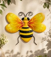 Décoration murale abeille en métal **Recyclage – Testée et entièrement fonctionnelle** 7324313 Jaune