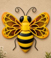 Magnifique décoration murale abeille en métal, 38 x 40 cm **Produit de seconde main – testé et entièrement fonctionnel** 9495717 Jaune/Noir/Rouge
