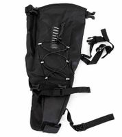 Kit complet de cyclotourisme (4 pièces) – Sacoche de cadre, sacoche de selle, éclairage LED 70 lux et antivol à chaîne pour le bikepacking