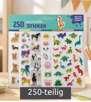 Collectino 250 tierisch knuffige Sticker Ideal zum Sammeln und Tauschen **B-Ware – geprüft & funktionell einwandfrei** Mehrfarbig