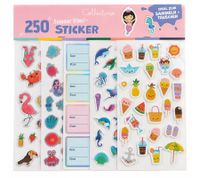 Collectino 250 „Summer Vibes“-Sticker Ideal zum Sammeln und Tauschen **B-Ware – geprüft & funktionell einwandfrei** Mehrfarbig