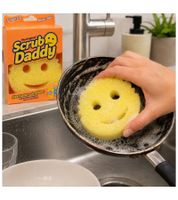 Éponge de nettoyage multi-usages Scrub Daddy en polymère FlexTexture **Produit de seconde main – Testée et entièrement fonctionnelle** Jaune