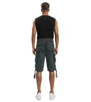 Short cargo homme Savage Vintage résistant avec ceinture - Bermuda en coton beige, gris anthracite, vert olive, noir ou gris clair