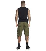 Short cargo homme Savage Vintage résistant avec ceinture - Bermuda en coton beige, gris anthracite, vert olive, noir ou gris clair