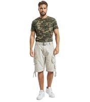 Short cargo homme Savage Vintage résistant avec ceinture - Bermuda en coton beige, gris anthracite, vert olive, noir ou gris clair
