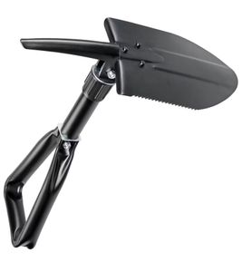 Pelle pliante TREKSTONE avec étui et passant de ceinture, outil multifonction pour le camping et les activités de plein air **Produit de seconde main – Testé et entièrement fonctionnel** Noir