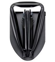 Pelle pliante TREKSTONE avec étui et passant de ceinture, outil multifonction pour le camping et les activités de plein air **Produit de seconde main – Testé et entièrement fonctionnel** Noir