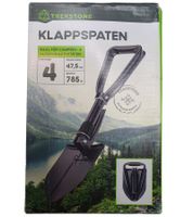 Pelle pliante TREKSTONE avec étui et passant de ceinture, outil multifonction pour le camping et les activités de plein air **Produit de seconde main – Testé et entièrement fonctionnel** Noir