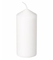 6-Pack Classic Wax Pillar Candle – Decorative Candle 9 x 4.7 cm **B-Stock – inspected & fully functional** White