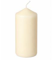6-Pack Classic Wax Pillar Candle – Decorative Candle 9 x 4.7 cm **B-Stock – inspected & fully functional** Cream White