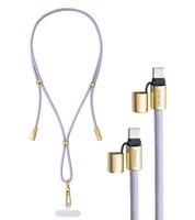 Intenso Phone Lanyard / Charging & Data Cable (2x USB-C, up to 1.65m) **B-Stock – Tested & Fully Functional** Lilac