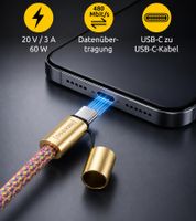 Intenso Phone Lanyard / Charging & Data Cable (2x USB-C, up to 1.65m) **B-Stock – Tested & Fully Functional** Multicolor
