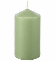 6-Pack Classic Wax Pillar Candle – Decorative Candle 9 x 4.7 cm **B-Stock – inspected & fully functional** Green