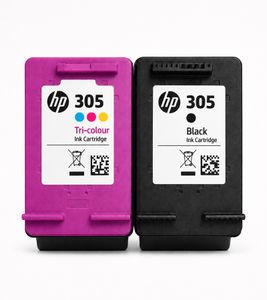 HP 305 Original Ink Cartridges 2-Pack Black & Tri-Color **B-Grade – tested & fully functional** Multicolored