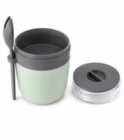 Duo Tableware To-Go Yogurt Cup with Muesli Compartment & Spoon – 310ml Plastic Cup **B-Stock – Inspected & Fully Functional** Green