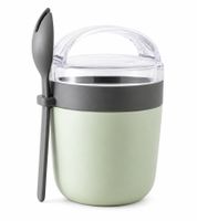 Duo Tableware To-Go Yogurt Cup with Muesli Compartment & Spoon – 310ml Plastic Cup **B-Stock – Inspected & Fully Functional** Green