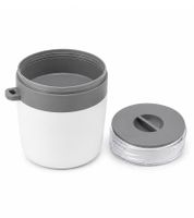 Duo Tableware Joghurtbecher to-go 2-stöckig mit Müslifach ohne Löffel Kunststoff-Becher 310ml **B-Ware – geprüft & funktionell einwandfrei** Weiß