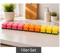 Telewelt Clever Clean Aquasafe Inside Schwämme 10er-Set mit zwei Kraftvolle Seiten **B-Ware – geprüft & funktionell einwandfrei** Mehrfarbig