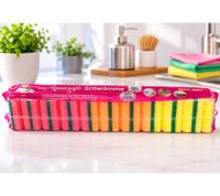 Telewelt Clever Clean Aquasafe Inside Schwämme 10er-Set mit zwei Kraftvolle Seiten **B-Ware – geprüft & funktionell einwandfrei** Mehrfarbig