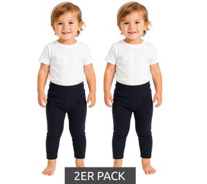 2er Pack Kleinkinder Stretch-Jeans mit bequemem Bund Baby Baumwoll-Hose Freizeit-Jeans 978728 Dunkelblau