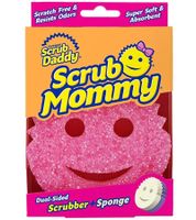 Doppelseitiger Scrub Daddy Mommy Allzweck-Reinigungsschwamm aus FlexTexture-Polymer & ResoFoam-Seite Schwamm **B-Ware – geprüft & funktionell einwandfrei** Pink