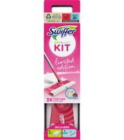 Swiffer Bodenwischer Starterset mit 1 Bodenwischer + 8 Trocken- & 3 Feuchttücher mit 360°-Drehkopf **B-Ware – geprüft & funktionell einwandfrei** 20130689 Rosa