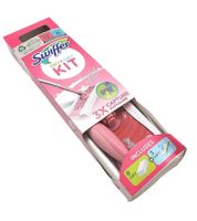 Swiffer Bodenwischer Starterset mit 1 Bodenwischer + 8 Trocken- & 3 Feuchttücher mit 360°-Drehkopf **B-Ware – geprüft & funktionell einwandfrei** 20130689 Rosa