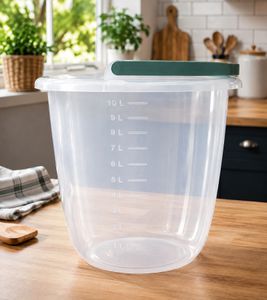 Eimer mit praktischem Tragegriff Haushaltseimer ca. 10 Liter **B-Ware – geprüft & funktionell einwandfrei** 8229105 Transparent/Blau