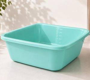 Viereckige Schüssel  mit 12 Liter Kapazität 37,5x37,5x14,5cm **B-Ware – geprüft & funktionell einwandfrei** 8228902 Hellblau