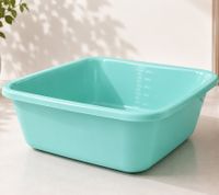 Viereckige Schüssel  mit 12 Liter Kapazität 37,5x37,5x14,5cm **B-Ware – geprüft & funktionell einwandfrei** 8228902 Hellblau